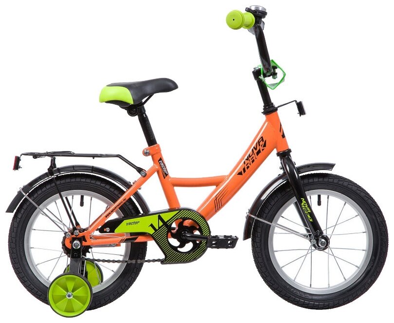 Детский велосипед Novatrack Vector 14 (2019) оранжевый (требует финальной сборки)