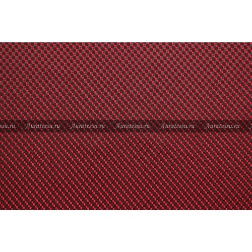 Ткань Жаккард подкладочный Taffeta чёрно-красный ромбик, ш145см, 0,5 м