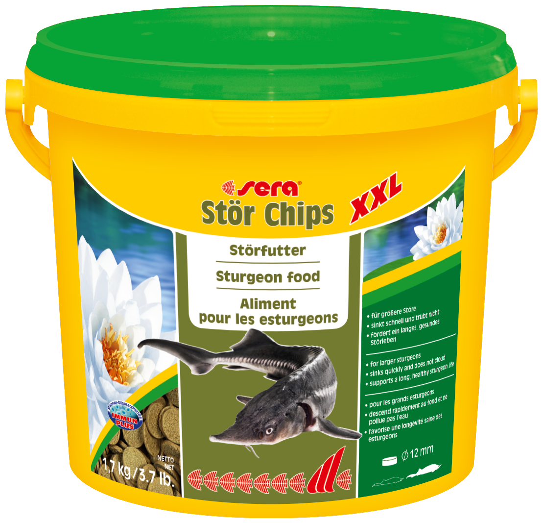 Sera Корм для рыб Sturgeon Chips XXL 3,8 л (1,7 кг) (ведро) - фото №1