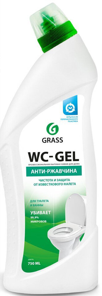 Grass гель для чистки сантехники WC-gel Professional, 0.75 л - фотография № 20