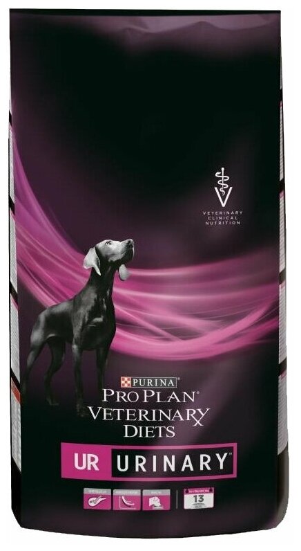 PURINA VETERINARY DIETS UR URINARY для взрослых собак при мочекаменной болезни (1,5 кг х 4 шт)