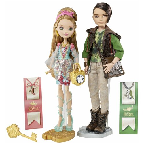 Набор Эвер афтер хай Эшлин Элла и мальчик Хантер Хантсмен бейсик, Ever After High Basic Ashlynn Ella + Hunter Huntsman