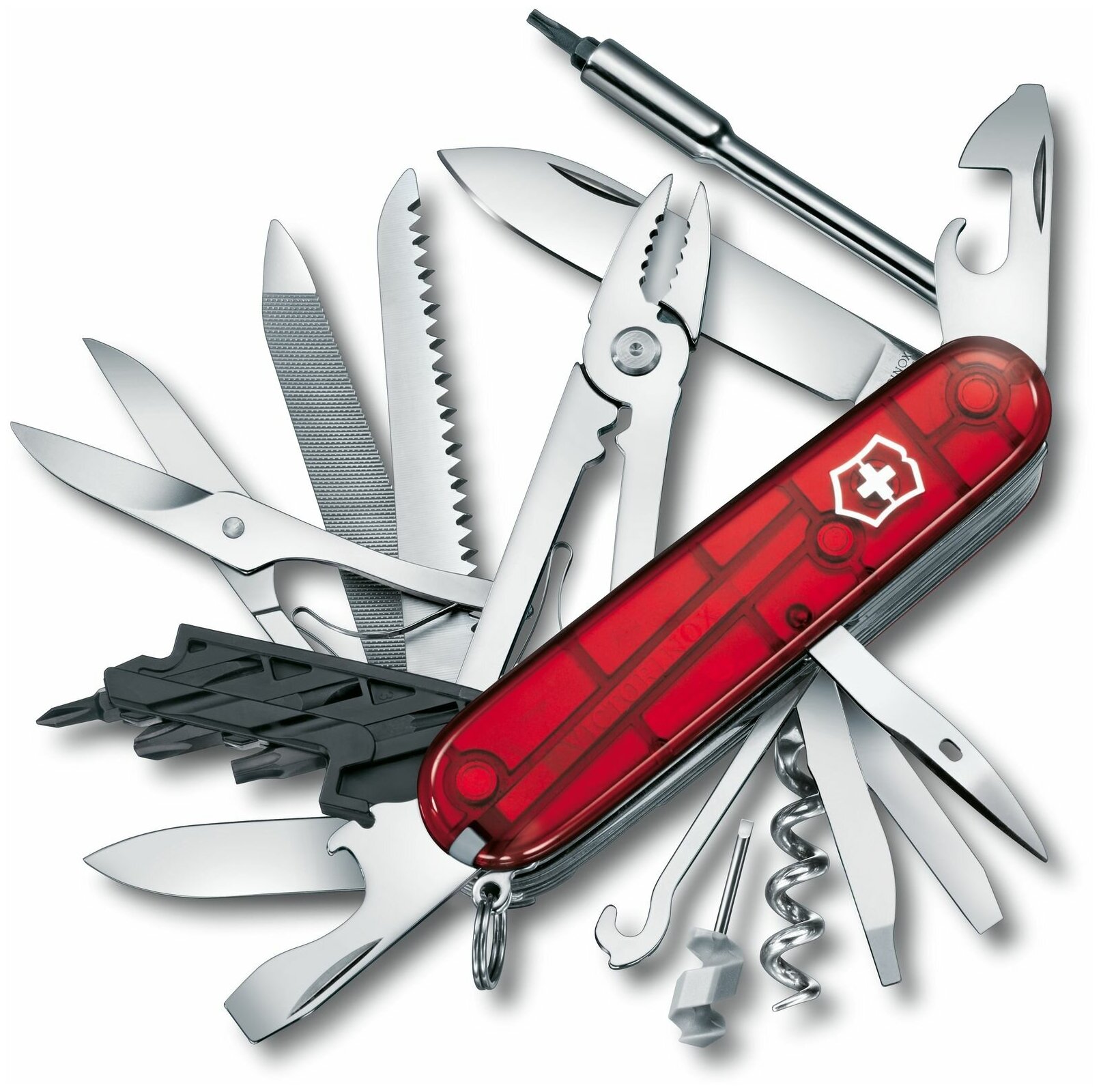 Нож Victorinox CyberTool L красный полупрозрачный (1.7775. t)