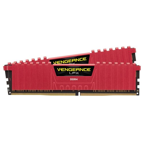 Модуль памяти Corsair Vengeance LPX Red DDR4 DIMM 2666MHz PC4-21300 CL16 - 8Gb KIT (2x4Gb) CMK8GX4M2A2666C16R