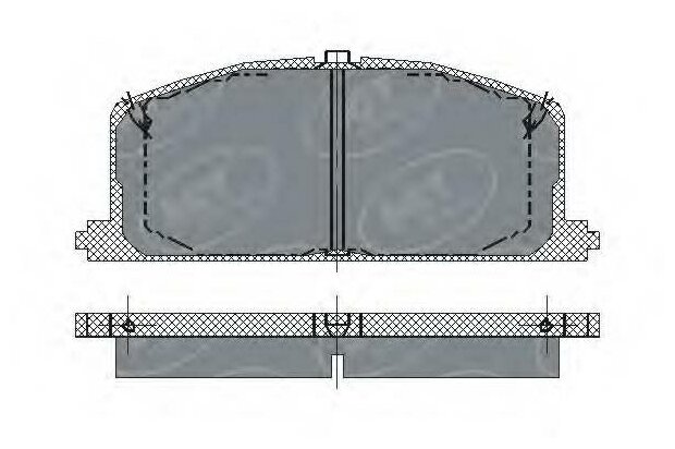 Передние колодки sct germany SP118