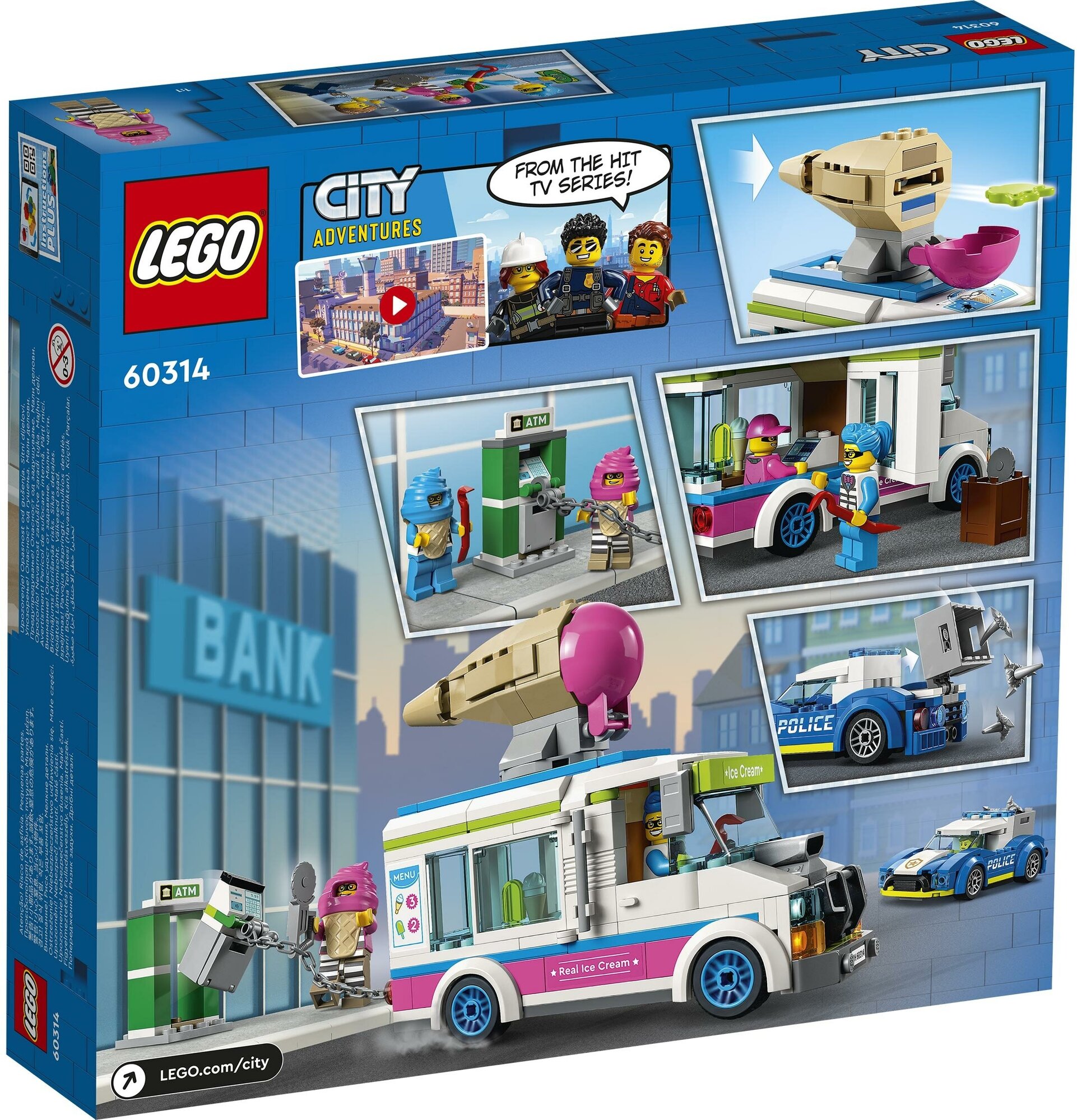Конструктор Lego City Погоня полиции за грузовиком с мороженым, - фото №16