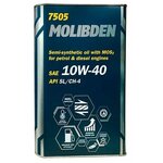 7505 MANNOL MOLIBDEN 10W40 1 л. (Metal) Полусинтетическое моторное масло 10W-40 - изображение