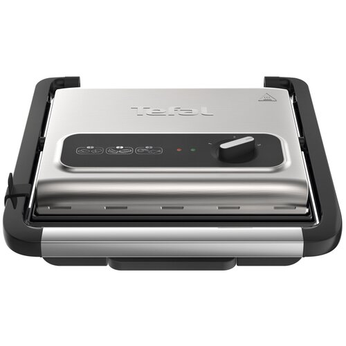 гриль tefal panini grill gc241d серебристый черный Гриль Tefal Inicio GC242D38, серебристый/черный