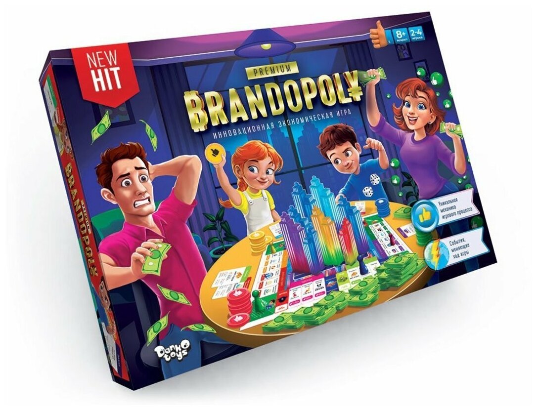 Настольная игра Danko Toys Brandopoly, экономическая (G-BrP-01-01)