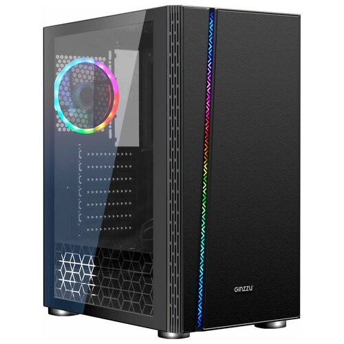 Компьютерный корпус Ginzzu CL200 black ginzzu a370 rgb window