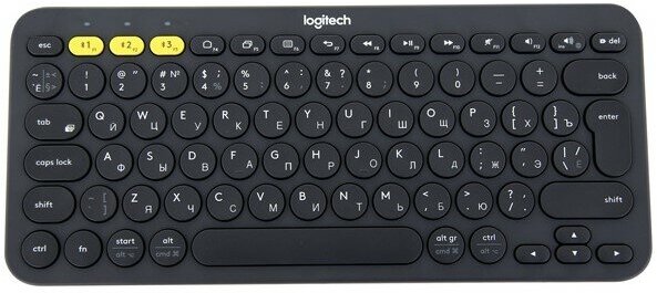 Клавиатура беспроводная Logitech K380 Multi-Device, Bluetooth, Темно-серый 920-007584