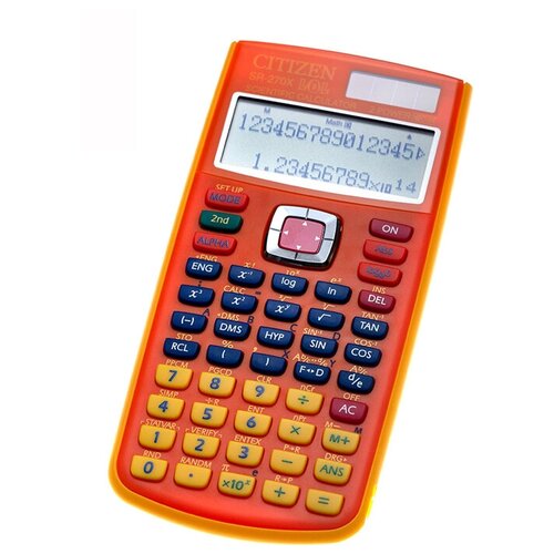 Калькулятор научный CITIZEN SR-270X оранжевый1