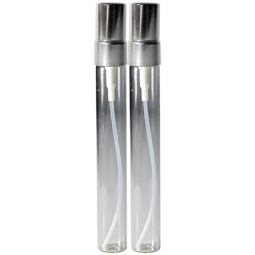 фото Флаконы для духов aromaprovokator стекло, спрей металл серебро 10 ml набор 2 шт