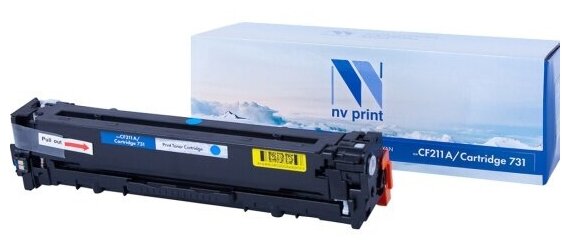 Тонер-картридж NV Print CF211A/Canon 731 Cyan для Нewlett-Packard LaserJet Color Pro M251n/M251nw/M276n/M276nw/Canon LBP-7100Cn/7110Cw/MF623/MF628 (1800k)