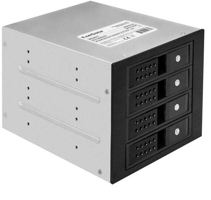 ExeGate HS435-02 (универсальная, на 4x3,5"/2.5" SATA HDD)