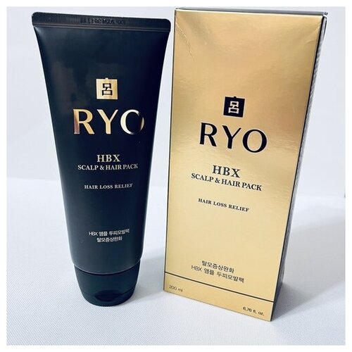 Ryo Антивозрастная маска для волос (200 мл) HBX Scalp & Hair Pack.