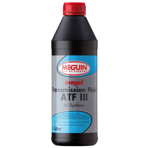 Нс-синт. тр.масло д/акпп megol transmission fluid atf iii (1л), meguin, 4875