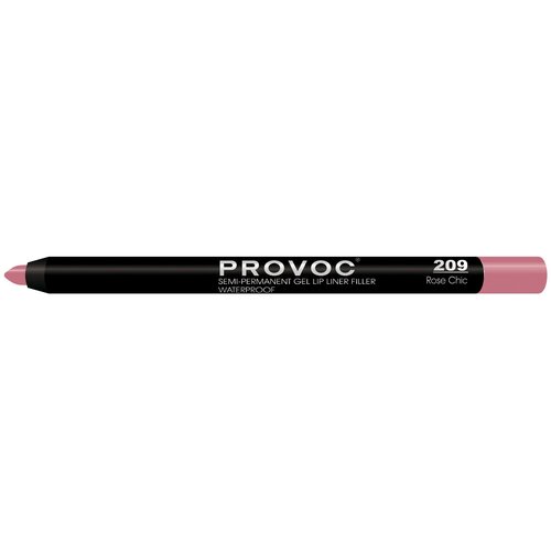 Provoc гелевая подводка в карандаше для губ Semi-Permanent Gel Lip Liner, 209 rose chic