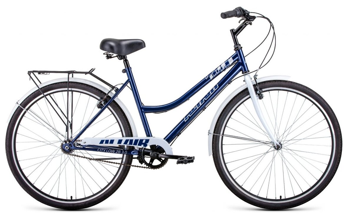 Дорожный велосипед ALTAIR City low 28 3.0 (2021)(19 / темно-синий-белый/19)