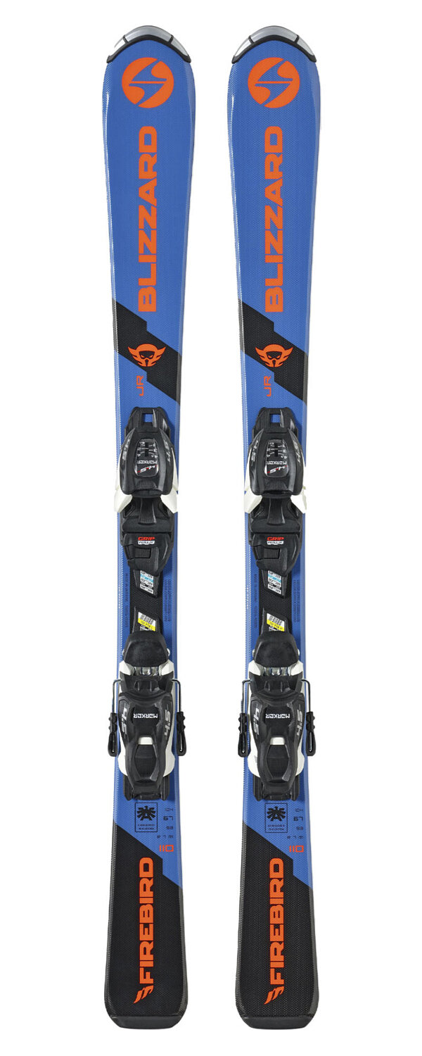 Горные лыжи с креплениями BLIZZARD Firebird Jr L110-140+Fdt Jr 7 Blue/Orange (см:140)