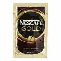 Кофе растворимый 30 шт*2 г Nescafe Gold (в пакетиках), 1 упаковка