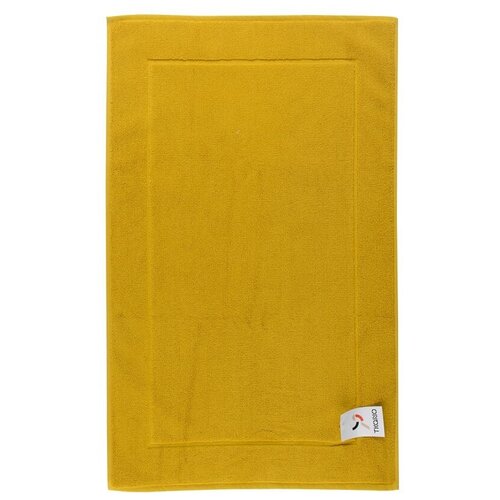 фото Коврик для ванной tkano горчичного цвета essential, 50х80 см