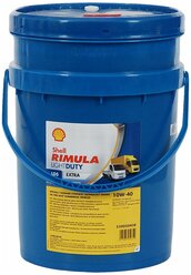 Полусинтетическое моторное масло SHELL Rimula LightDuty LD5 Extra 10W-40, 20 л