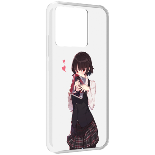 Чехол MyPads Persona 5 - Makoto Niijima для Xiaomi Redmi 10A задняя-панель-накладка-бампер