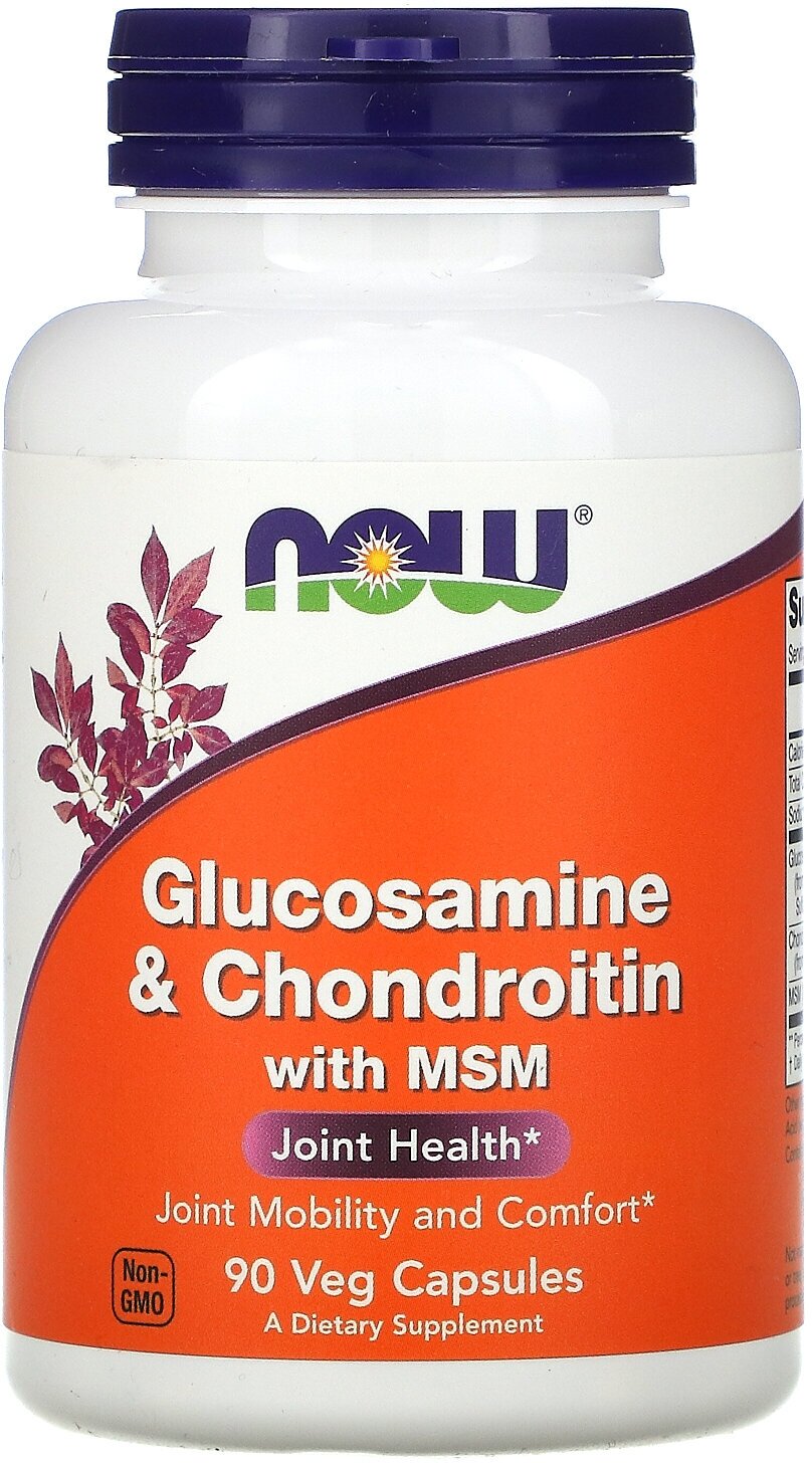 Glucosamine & Chondroitin with MSM 90 капсул (Now Foods)