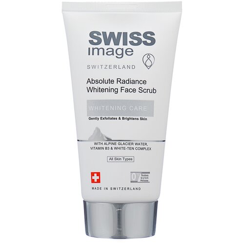 Swiss Image скраб для лица Whitening Care осветляющий, 150 мл swiss image осветляющий скраб для лица выравнивающий тон кожи 150 мл