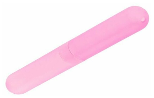 Футляр для зубной щётки 19,5 см "Эконом", с перфорацией, цвет розовый