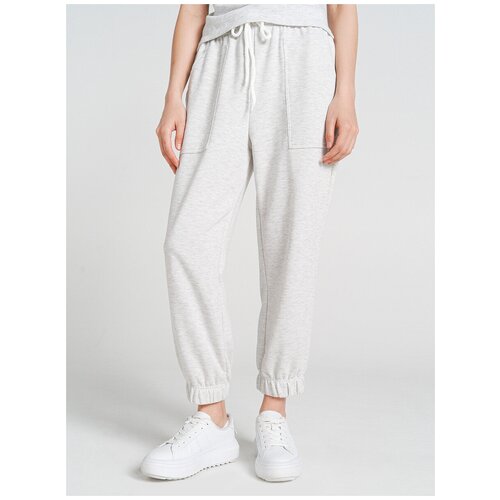 фото Спортивные брюки твое 69077 размер s, белый меланж, women