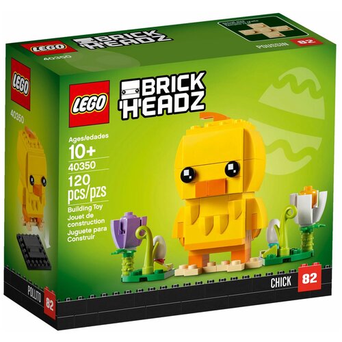 Конструктор LEGO BrickHeadz 40350 Пасхальный цыплёнок, 120 дет. конструктор lego brickheadz 40350 пасхальный цыплёнок 120 дет