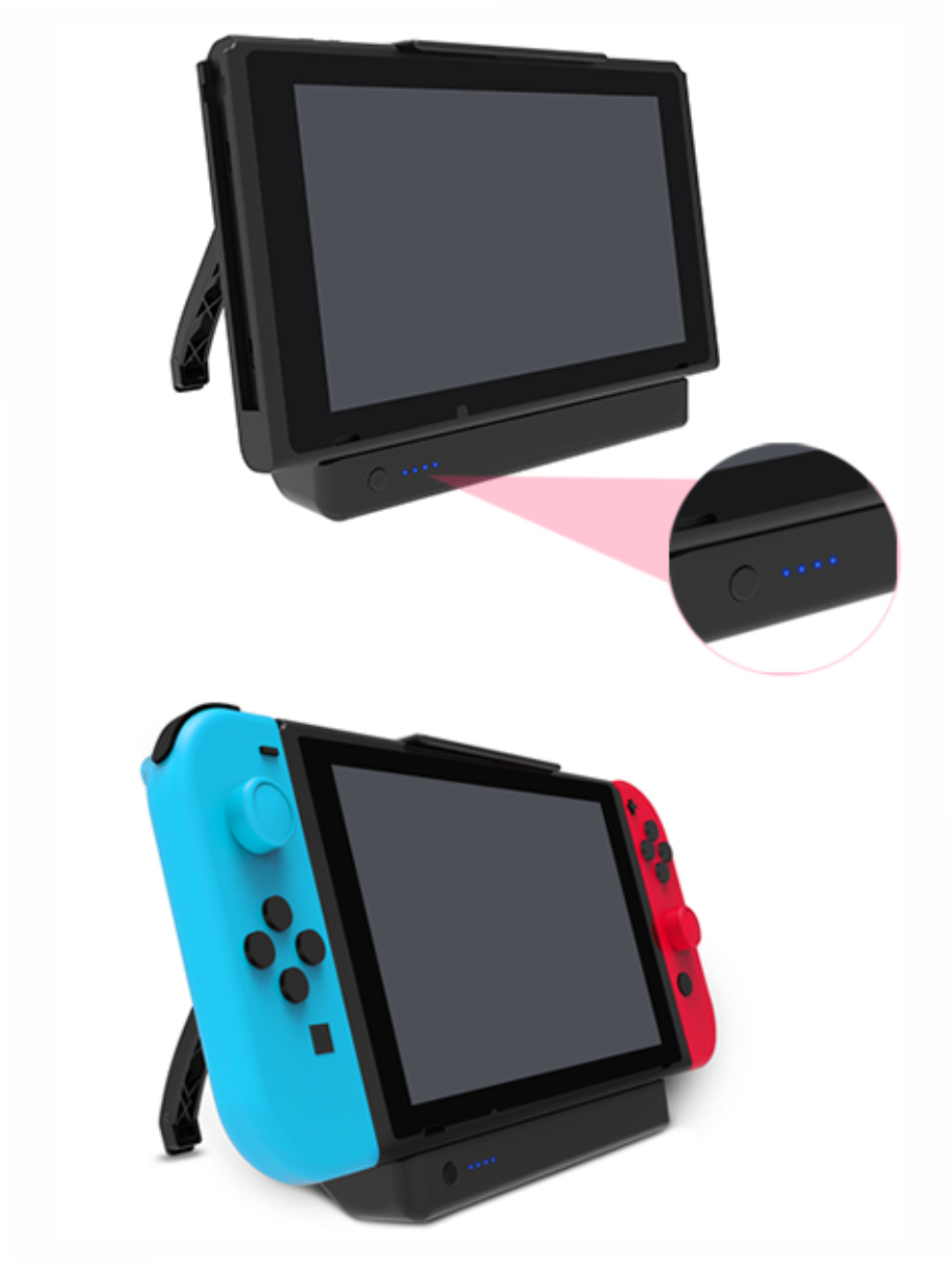 Dobe Зарядная станция со встроенным аккумулятором для Nintendo Switch (TNS-1718) черный