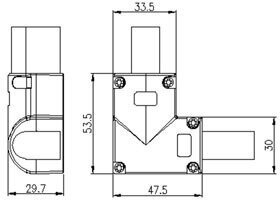 Соединитель угловой ARL-CLEAR-U15-90 (26x15mm) (ARL, Металл) — фото 1