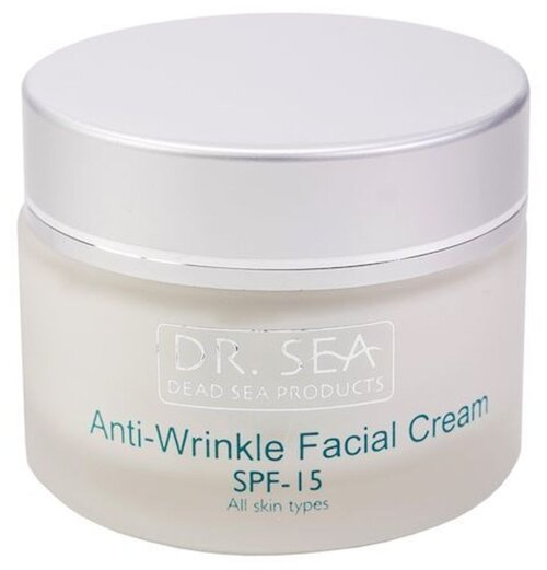 Dr. Sea Anti-Wrinkle Facial Cream SPF 15 крем для лица против морщин с экстрактом Дуналиеллы и минералами Мертвого моря, 50 мл