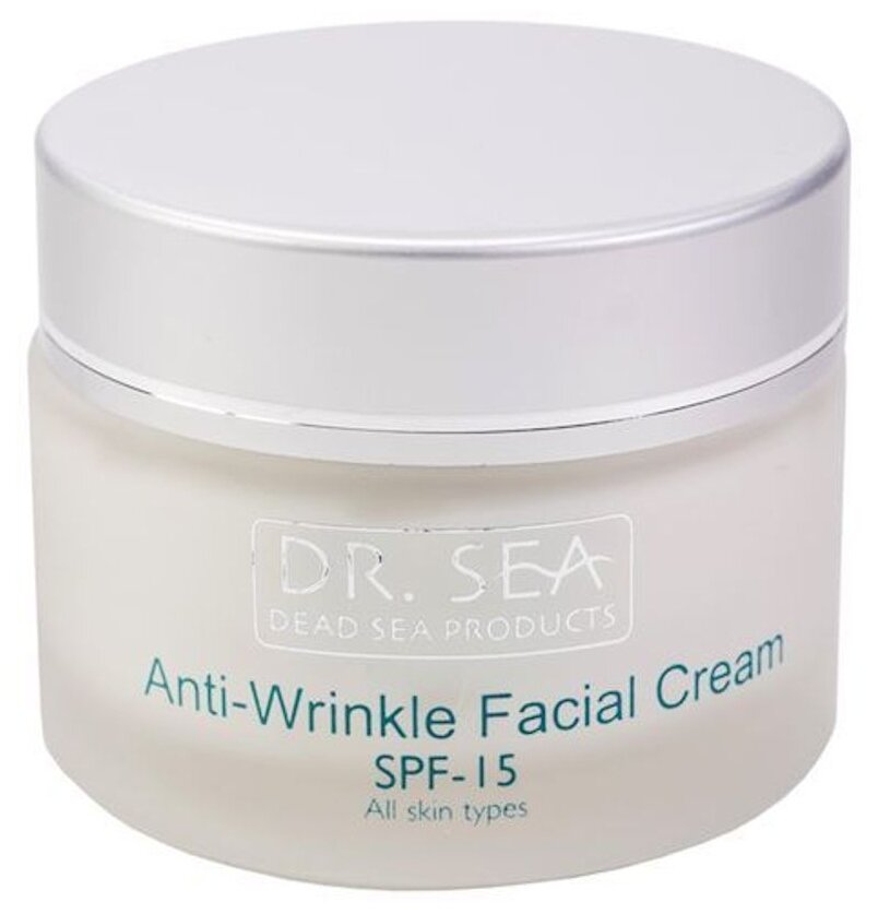 Dr. Sea Anti-Wrinkle Facial Cream SPF 15 крем для лица против морщин с экстрактом Дуналиеллы и минералами Мертвого моря