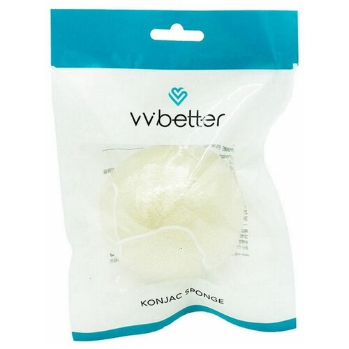 VVbetter Конжаковый спонж для лица / Konjac Sponge спонж для лица vvbetter konjac sponge конжаковый 3 уп