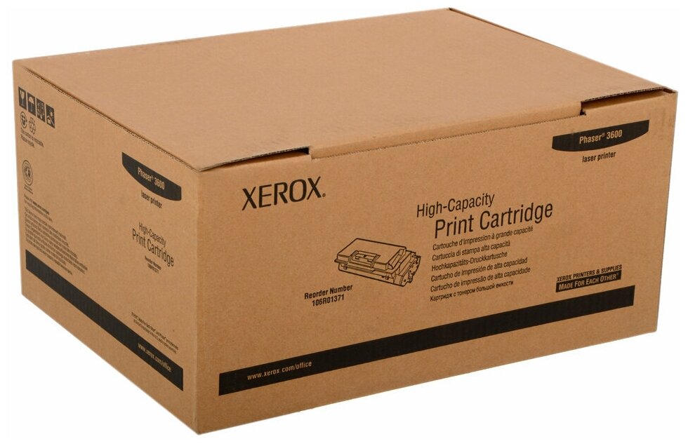 Принт-картридж черный (black) XEROX 106R01371 для Ph 3600