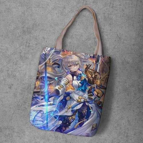 фото Сумка шоппер anime dakimakura, фактура рельефная, мультиколор