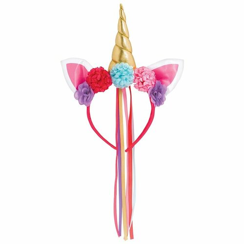 Ободок Единорог Делюкс/G карнавальный аксессуар ободок единорог делюкс с цветами и лентами 1 шт