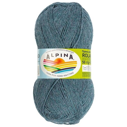 фото Набор пряжи alpina "roland", альпака, 4*50 г, 200 м+/-10 м, №34 темный голубой