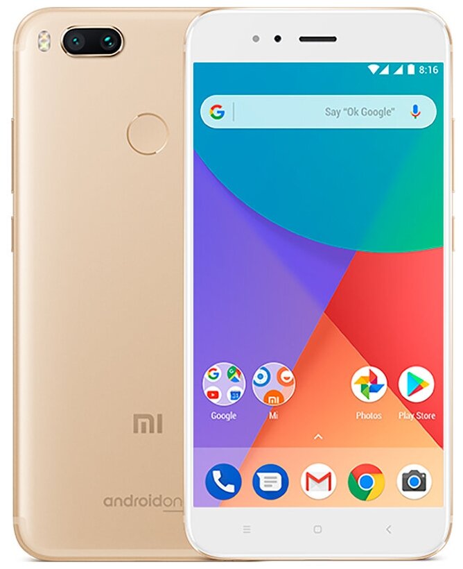  Xiaomi Mi A1 64Gb 4Gb  3G 4G 2Sim 5.5" LTPS 1080x1920 And7.1 12Mpix 802.11abgnac