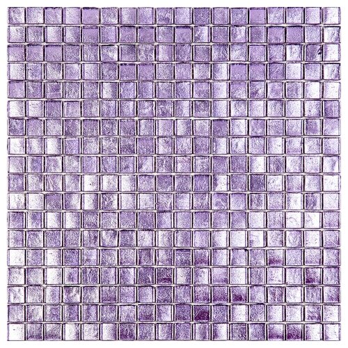 Мозаика одноцветная чип 15 стекло Alma BS38 фиолетовый квадрат глянцевый