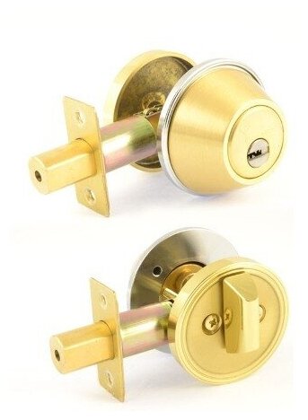 Замок врезной Maxi locks Deadbolt 101 PB (полированная латунь)