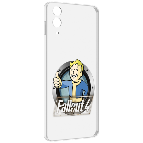 Чехол MyPads Fallout-4 для Samsung Galaxy Z Flip 4 (SM-F721) задняя-панель-накладка-бампер