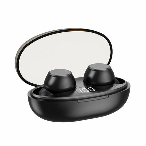 Беспроводная стереогарнитура AB-03 TWS BT 52 300 мАч LED черный AXXA AXXA 4053 2196₽