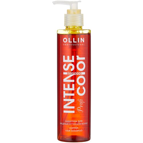 OLLIN Professional шампунь Intense Profi Color для волос медных оттенков, 250 мл ollin professional шампунь intense profi color для волос коричневых оттенков 250 мл