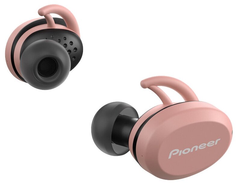 Гарнитура PIONEER SE-E8TW-P, Bluetooth, вкладыши, розовый/черный