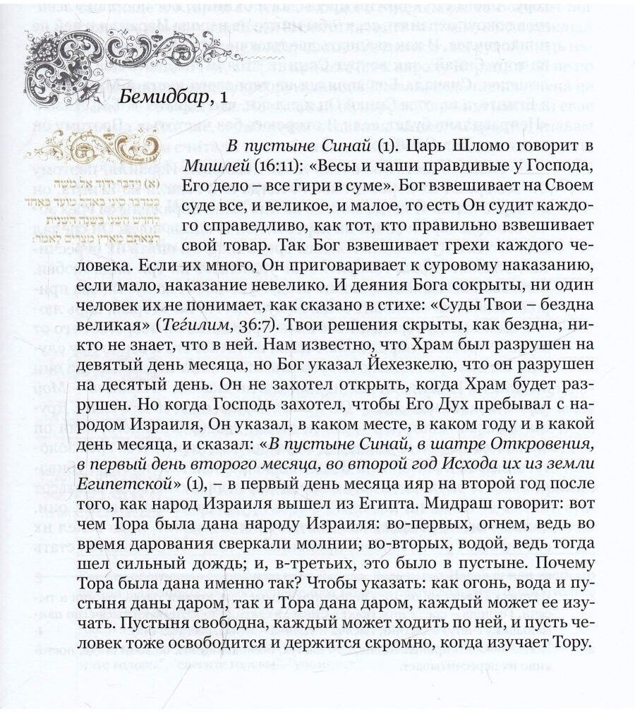 Цэна у-рэна. Пять книг Торы с комментариями. Бемидбар, Дварим - фото №4